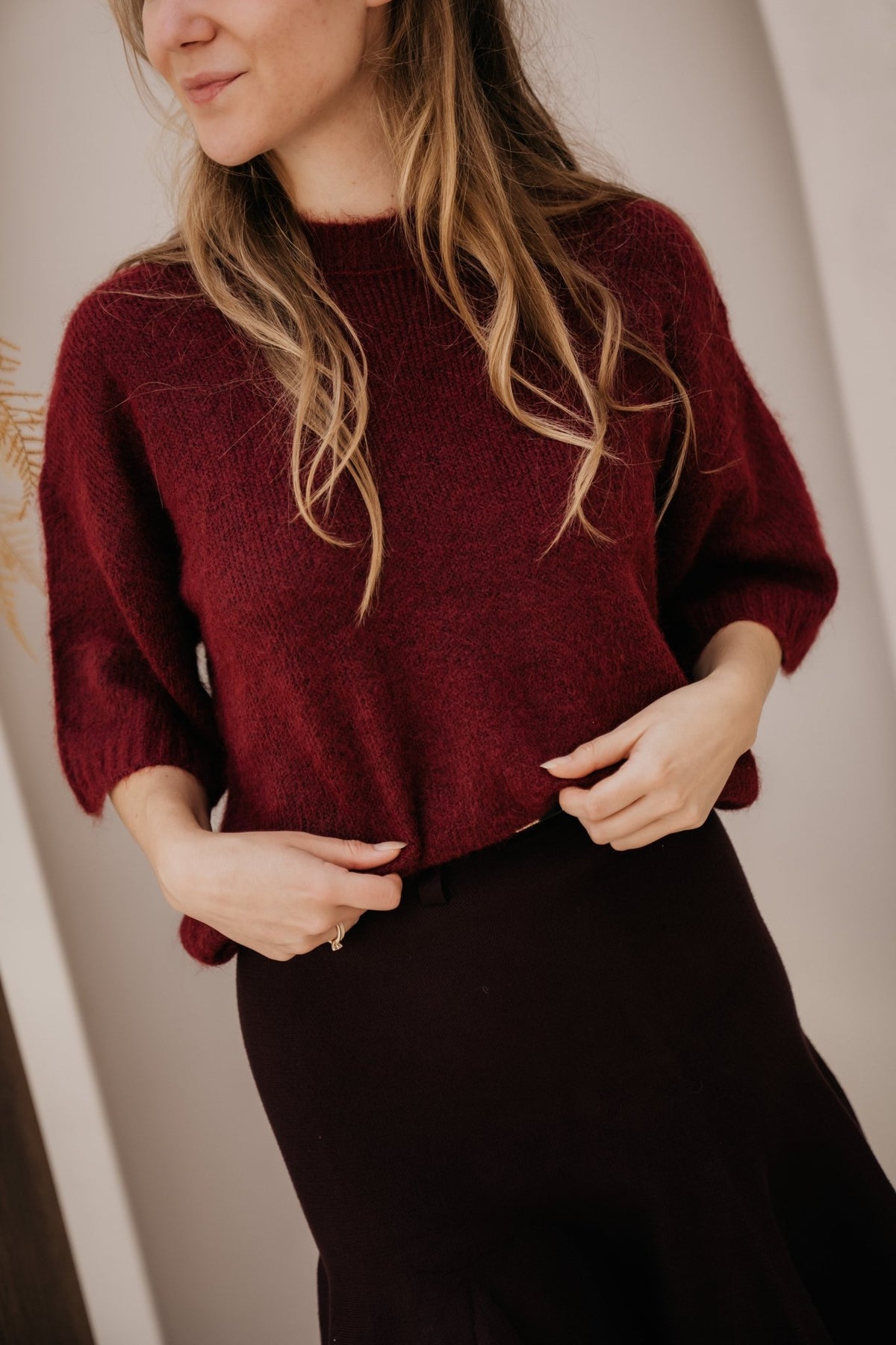Emke knit top red - Bij Keesje - Bij Keesje - Top