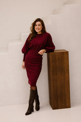 Emma jurk bordeaux