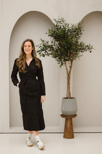 Emma jurk donkerblauw - Bij Keesje - Bij Keesje The Label