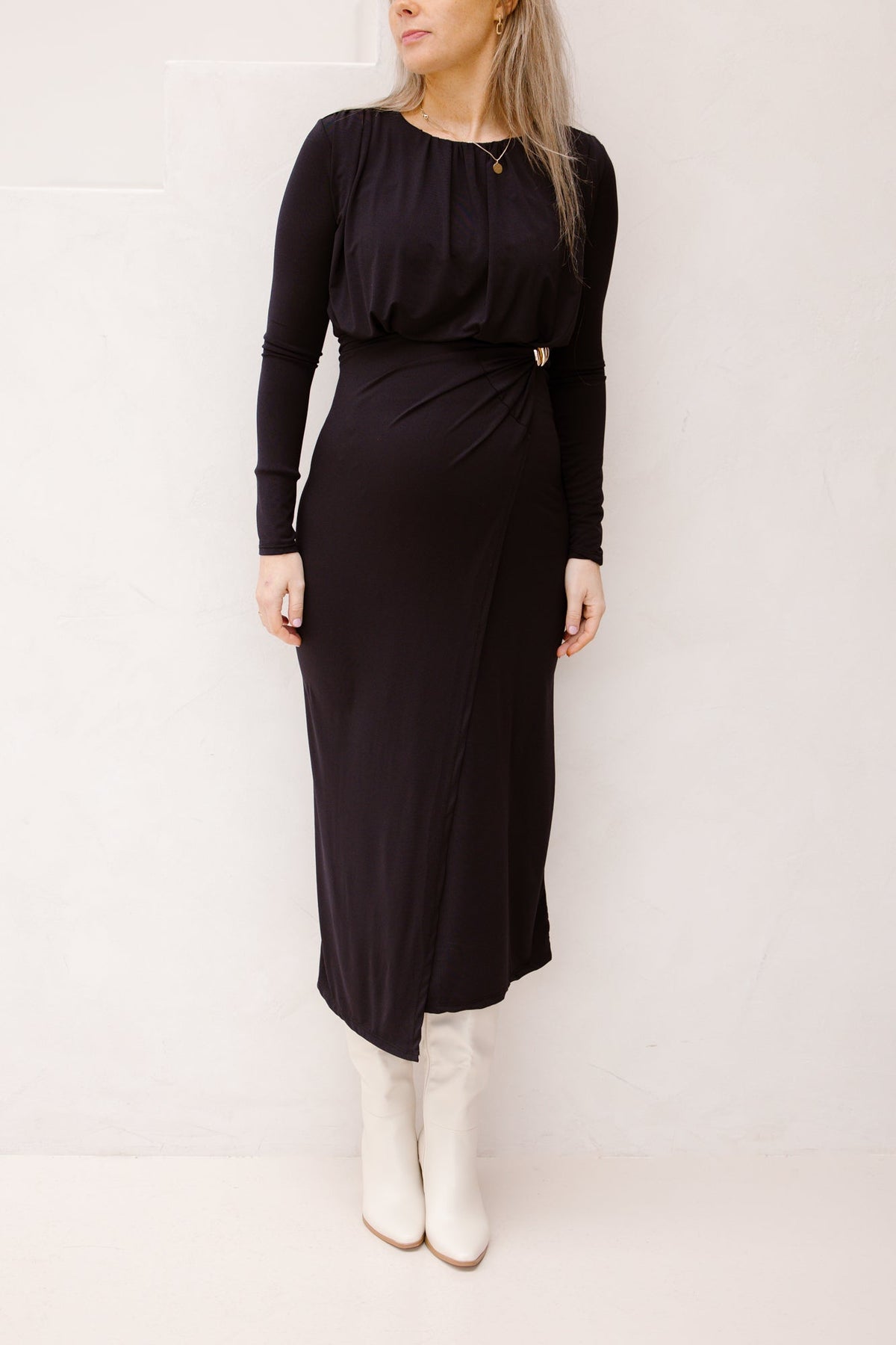 Emma long dress black - Bij Keesje - Bij Keesje