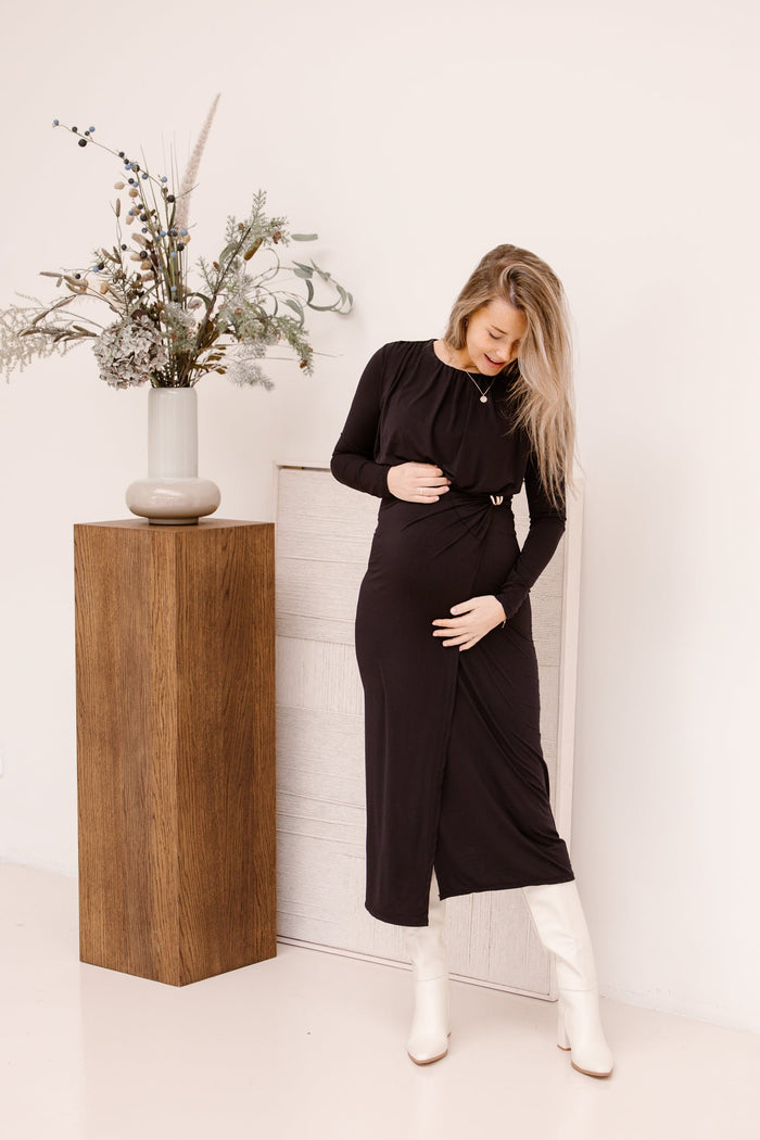 Emma long dress black - Bij Keesje - Bij Keesje