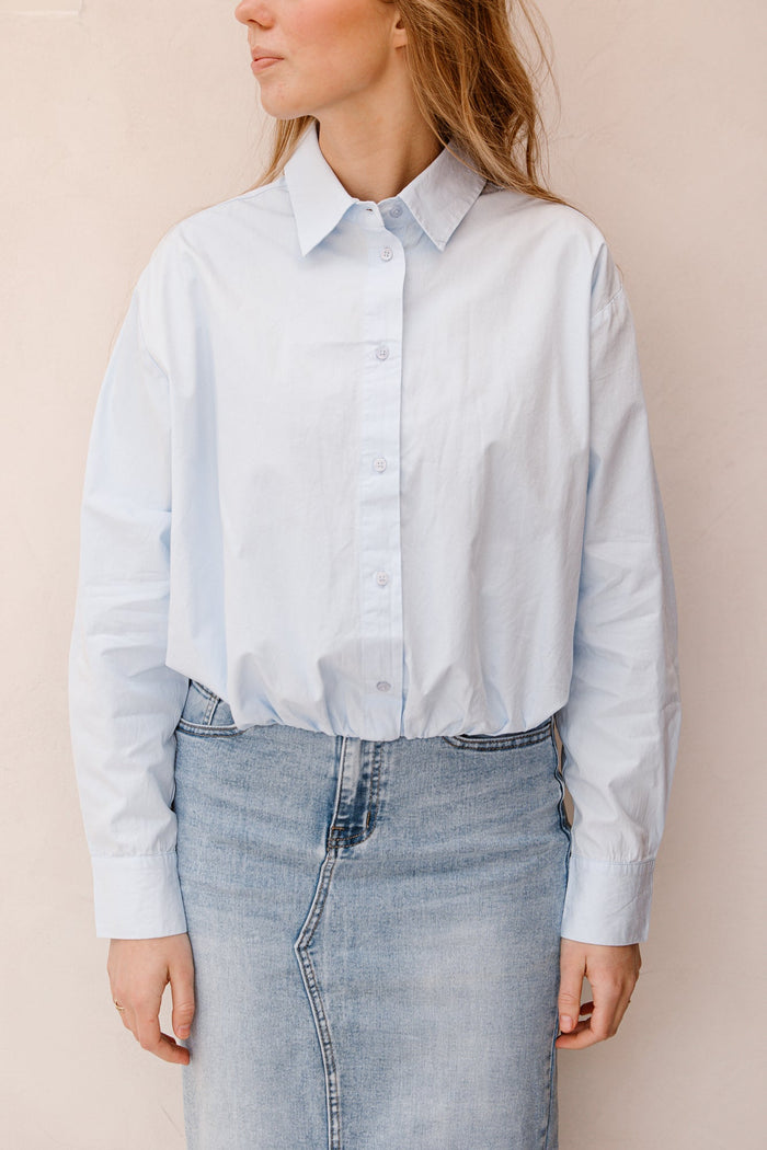 Emmana C Poplin Shirt Light Blue - Bij Keesje - Neo Noir