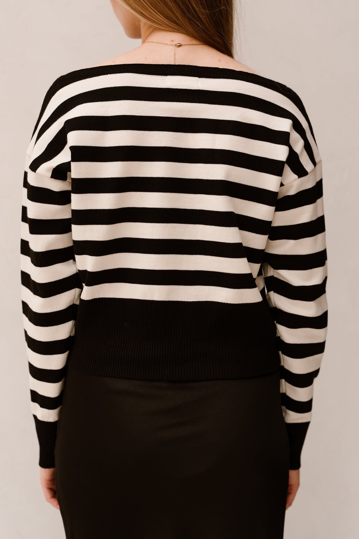 Emy Stripe Top Black Creme - Bij Keesje - Bij Keesje - Top