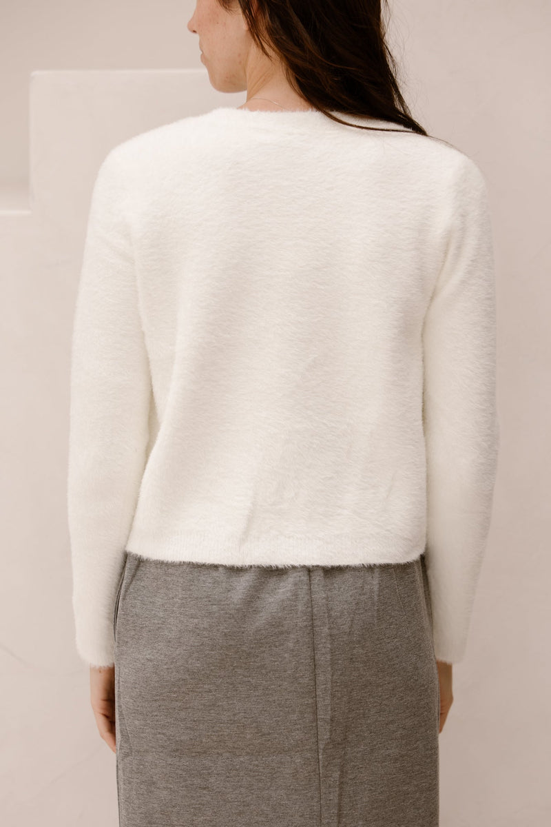 Ennie Knitting Cardigan Off White - Bij Keesje - G - maxx