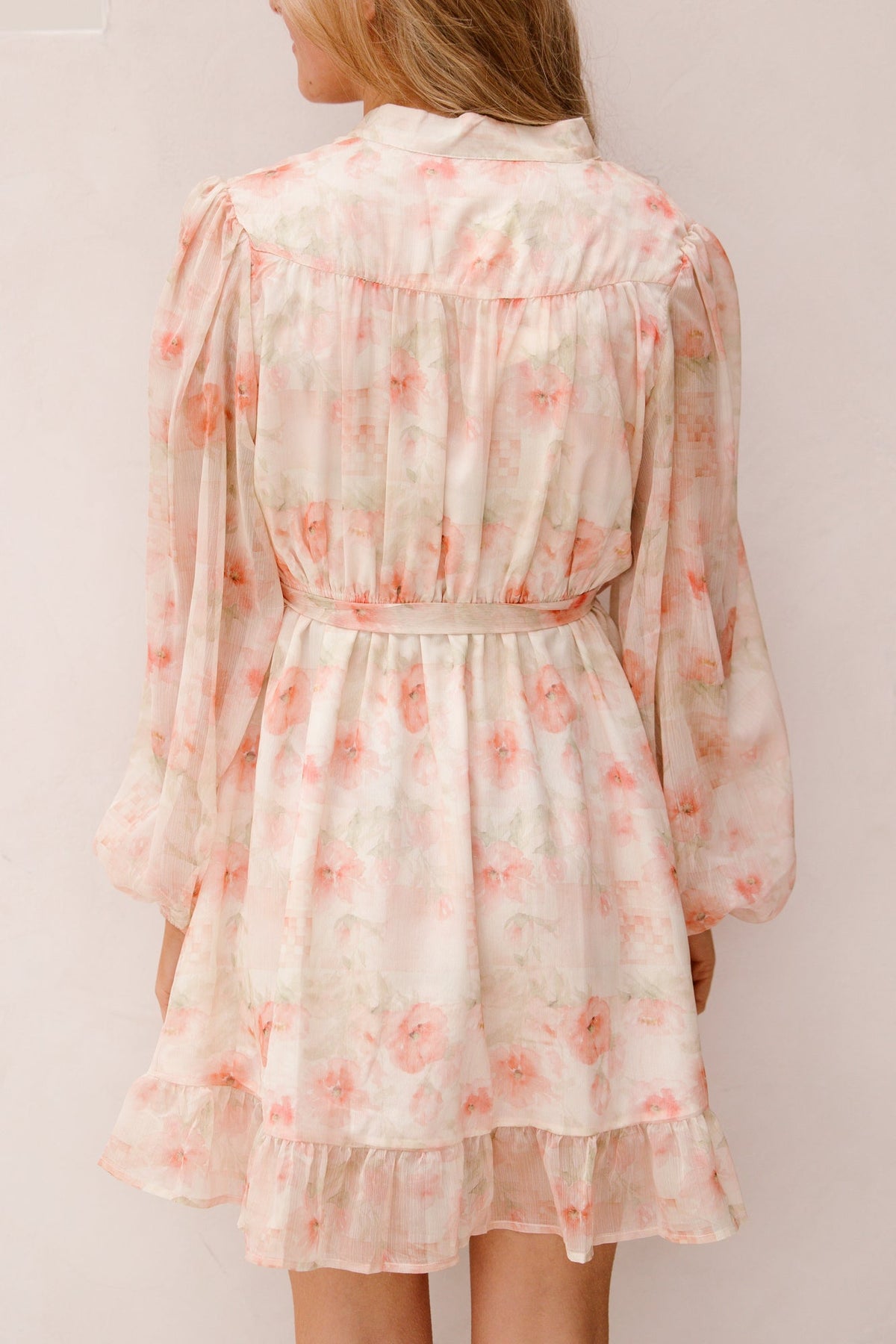 Enya Dress Flower Orange - Bij Keesje - Bij Keesje - Jurk