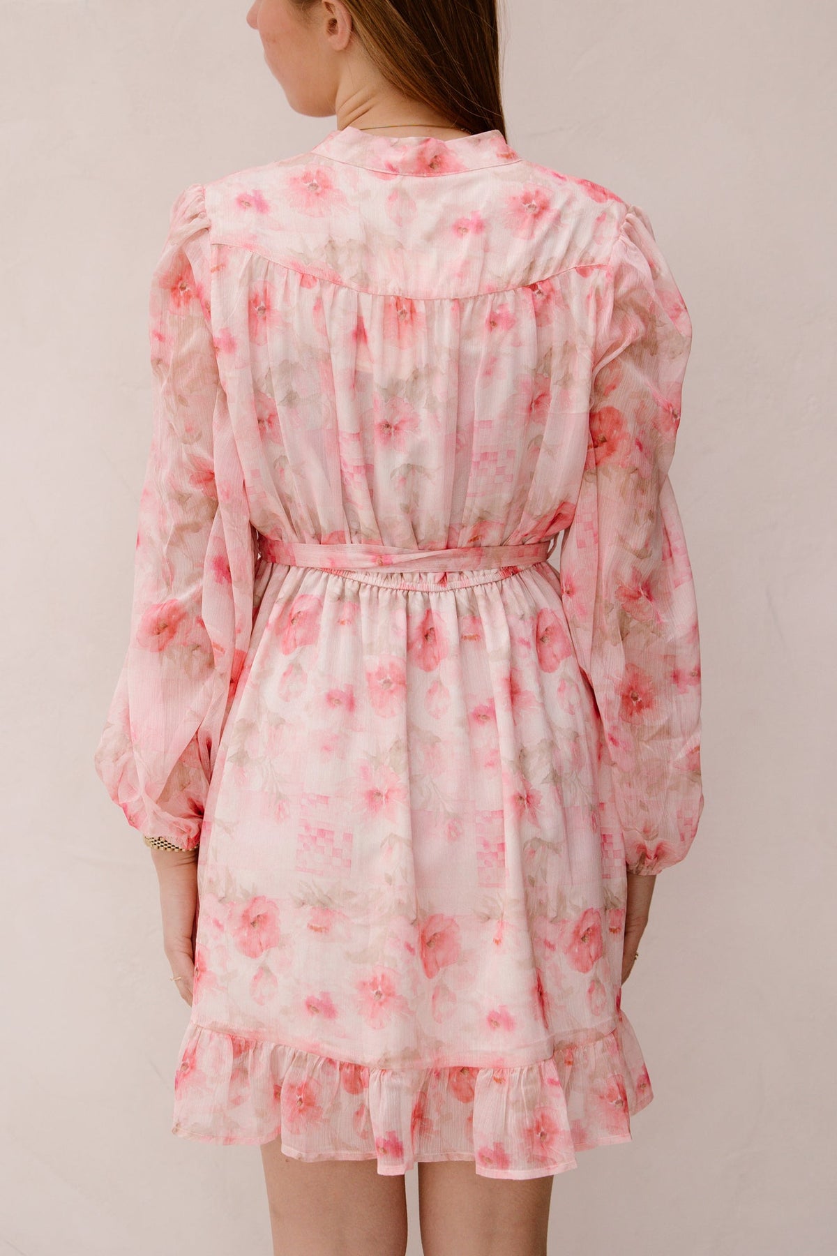 Enya Dress Flower Pink - Bij Keesje - Bij Keesje - Jurk