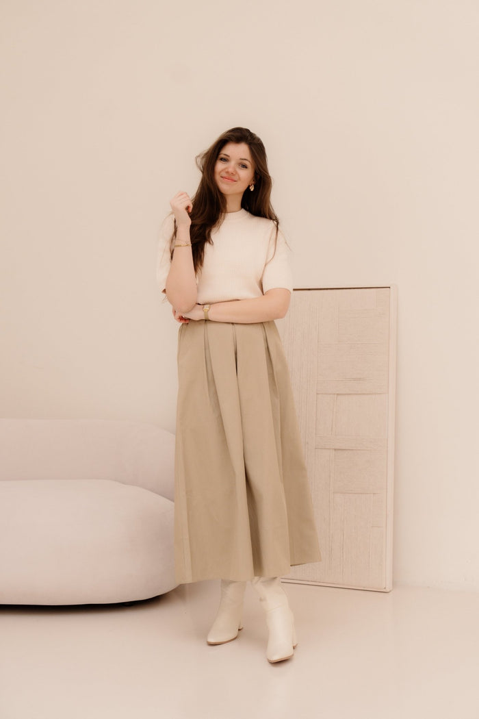 Enza rok sand - Bij Keesje - Bij Keesje - rok