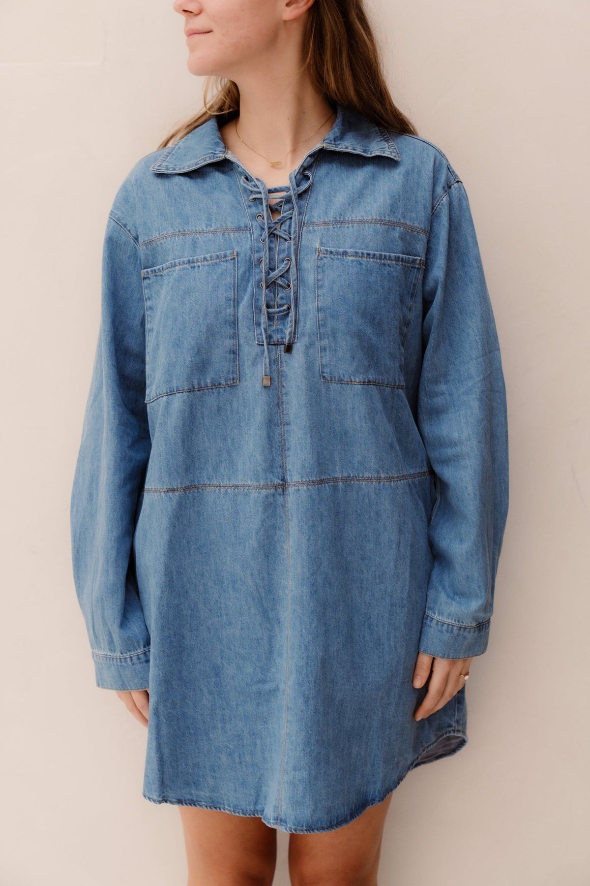 Erinn denim dress - Bij Keesje - Bij Keesje - Jurk