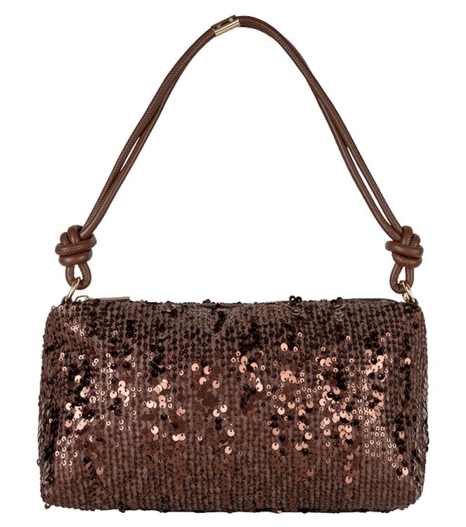 Esqualo bag sequins bruin - Bij Keesje - Esqualo - Tas