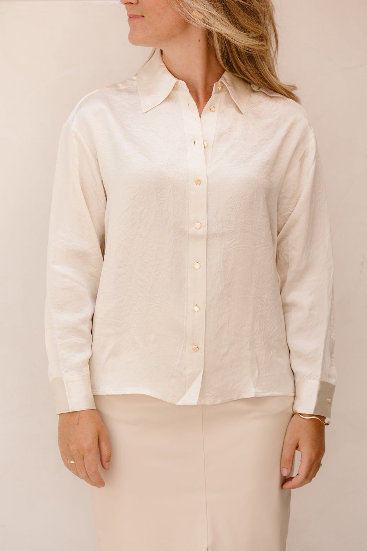 Esqualo blouse oversized pearl - 15512 - Bij Keesje - Esqualo