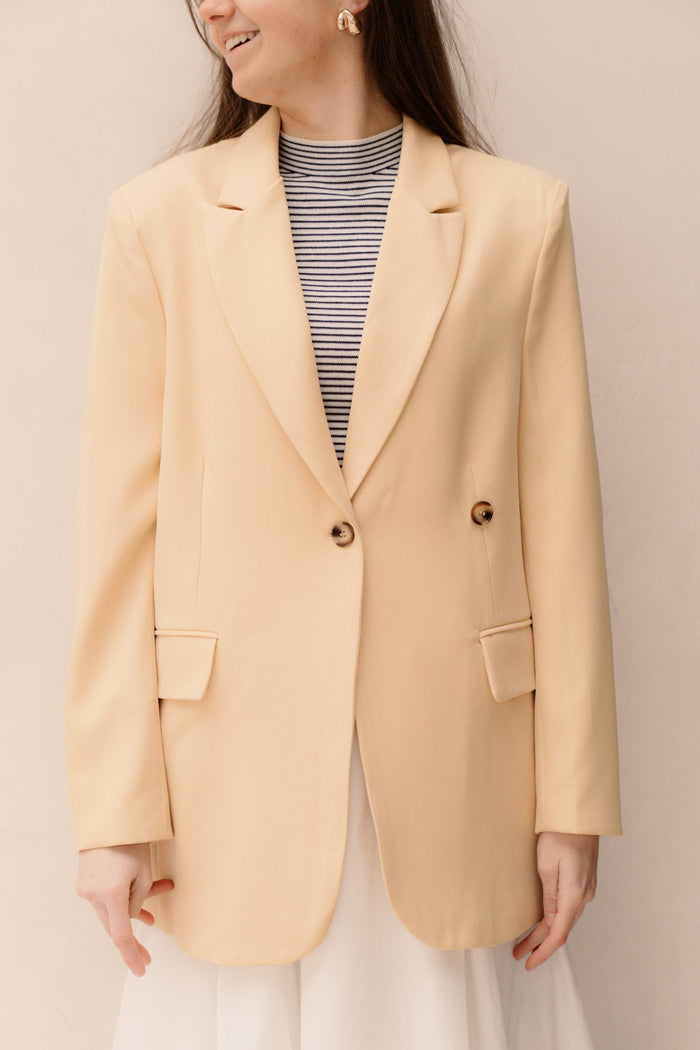 Esrin blazer yellow - Bij Keesje - Bij Keesje - Blazer