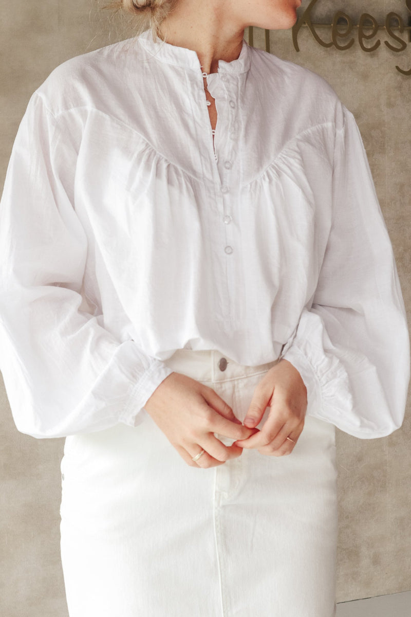 Eve blouse white - Bij Keesje