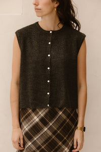 Everest knit vest po antracit - Bij Keesje - Neo Noir