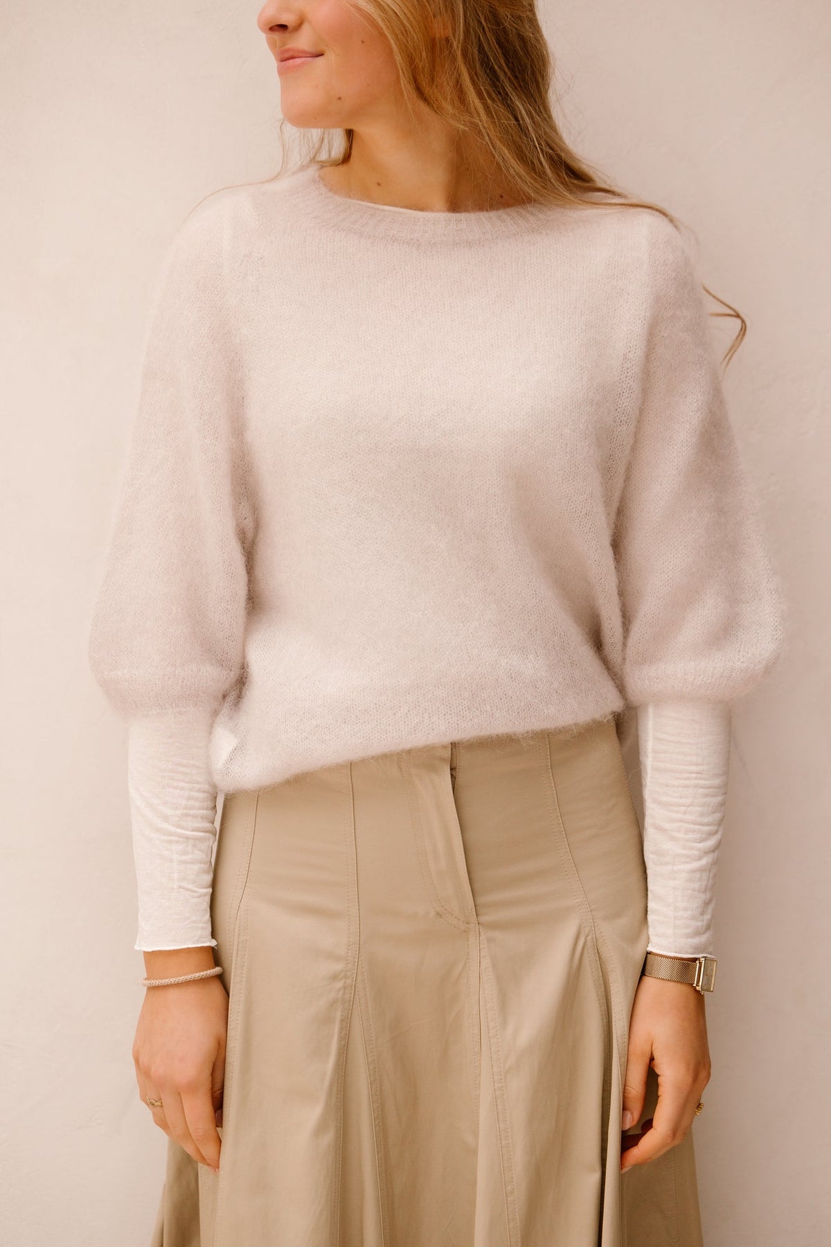 Evi trui beige - Bij Keesje - Bij Keesje - Trui