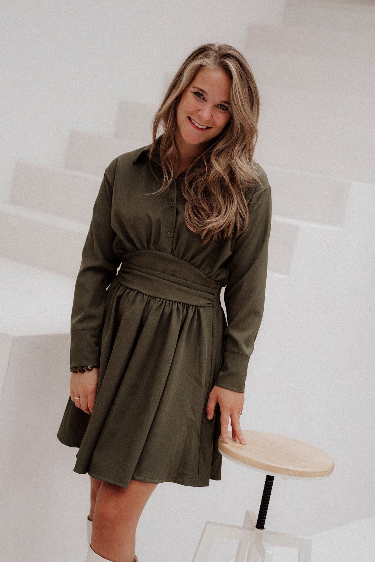 Evie Dress Green - Bij Keesje - Bij Keesje - Jurk