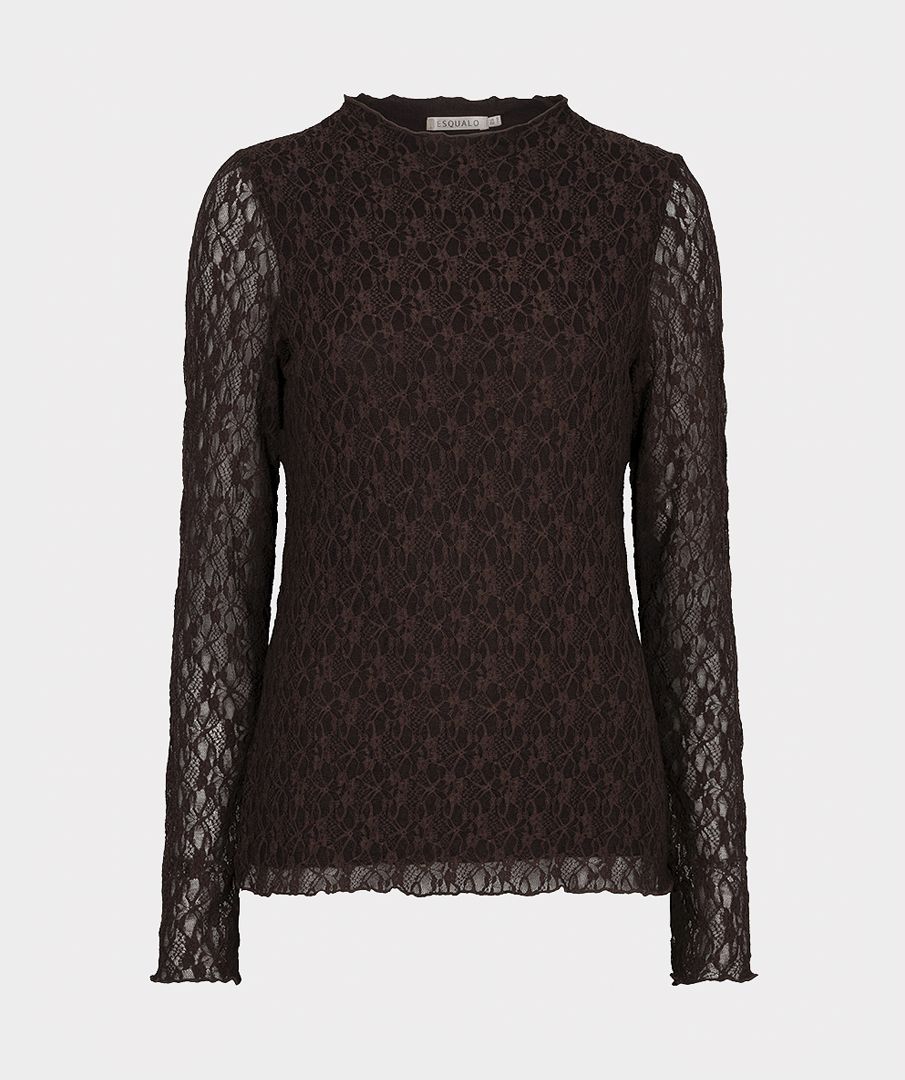 Top l.slve lace - Cacao - 30504