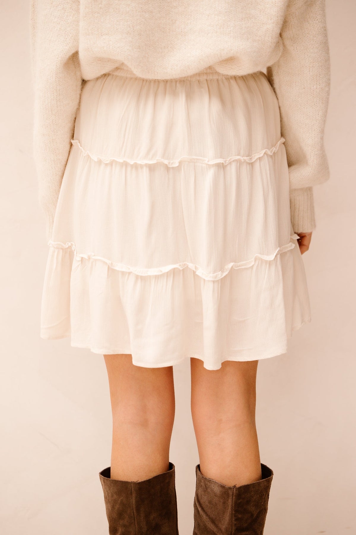 Fay skirt beige - Bij Keesje - Bij Keesje - Rokken