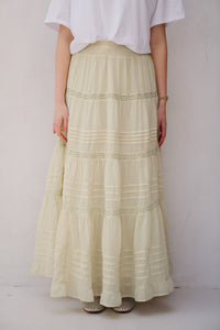 Felicia S voile skirt pistachio - Bij Keesje - Neo Noir - Rokken