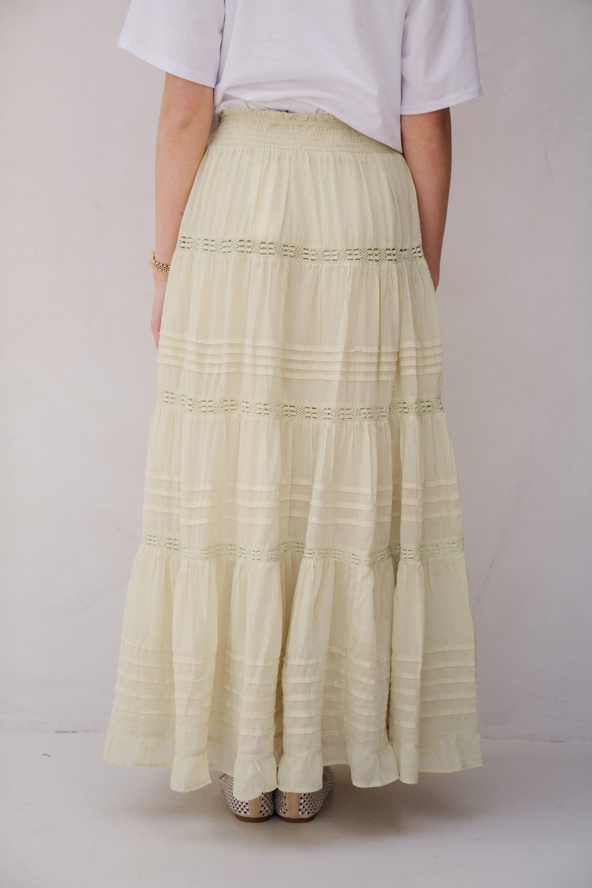 Felicia S voile skirt pistachio - Bij Keesje - Neo Noir - Rokken