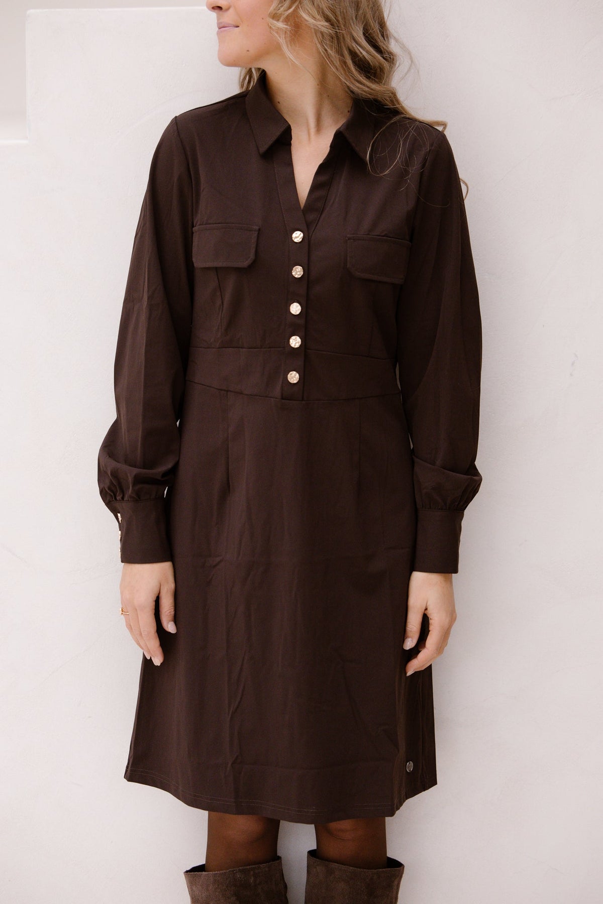 Fem traveldress brown - Bij Keesje - Bij Keesje
