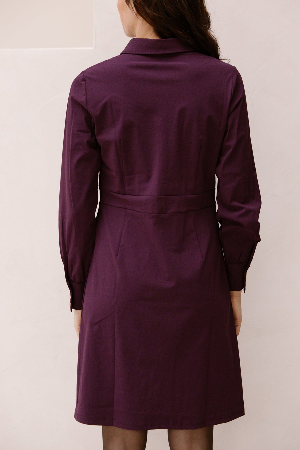 Fem traveldress burgundy - Bij Keesje - Bij Keesje