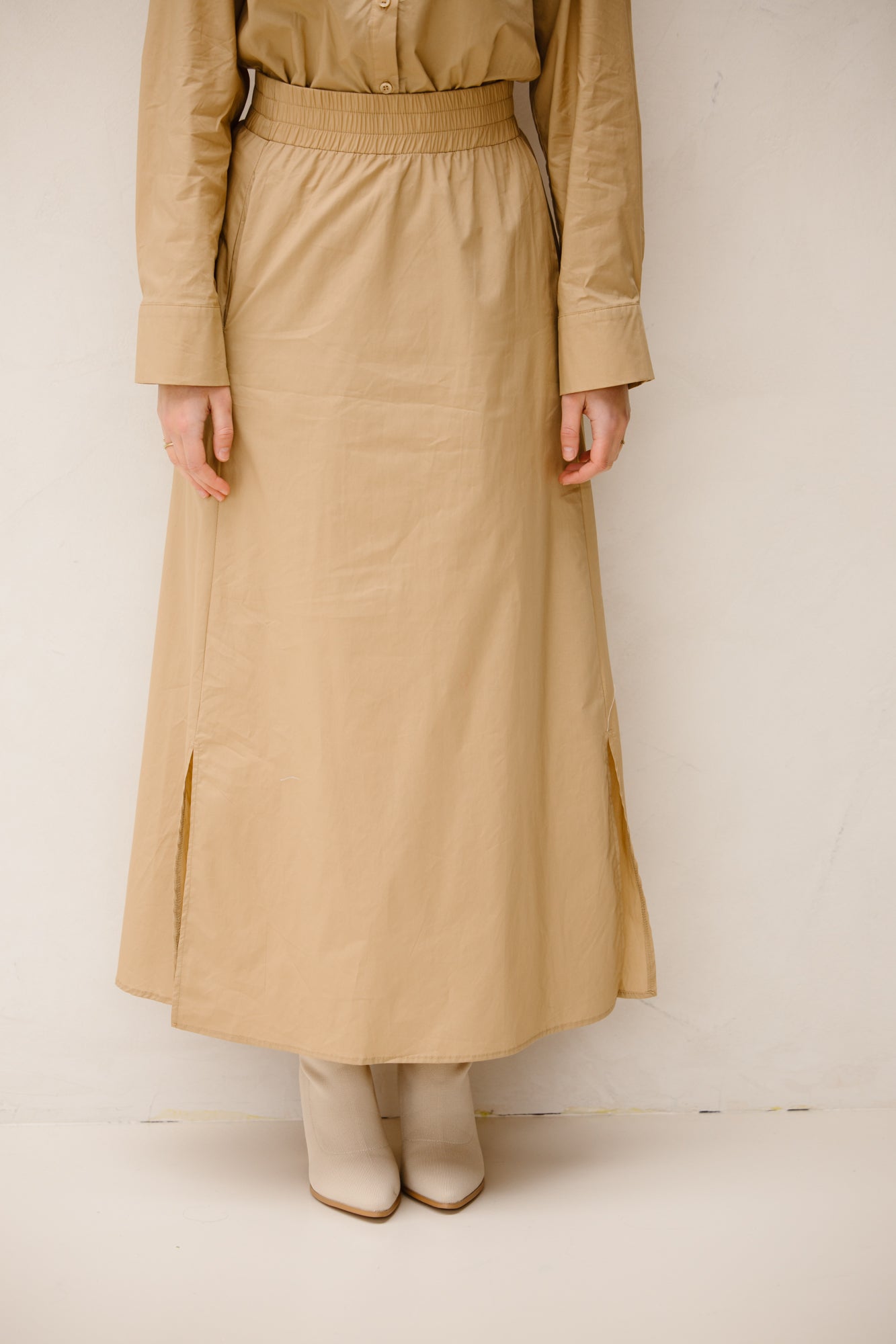 Femke katoenen rok camel - Bij Keesje - Bij Keesje The Label