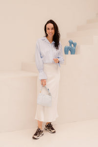 Fenna blouse streep blauw - Bij Keesje - Bij Keesje - Blouse