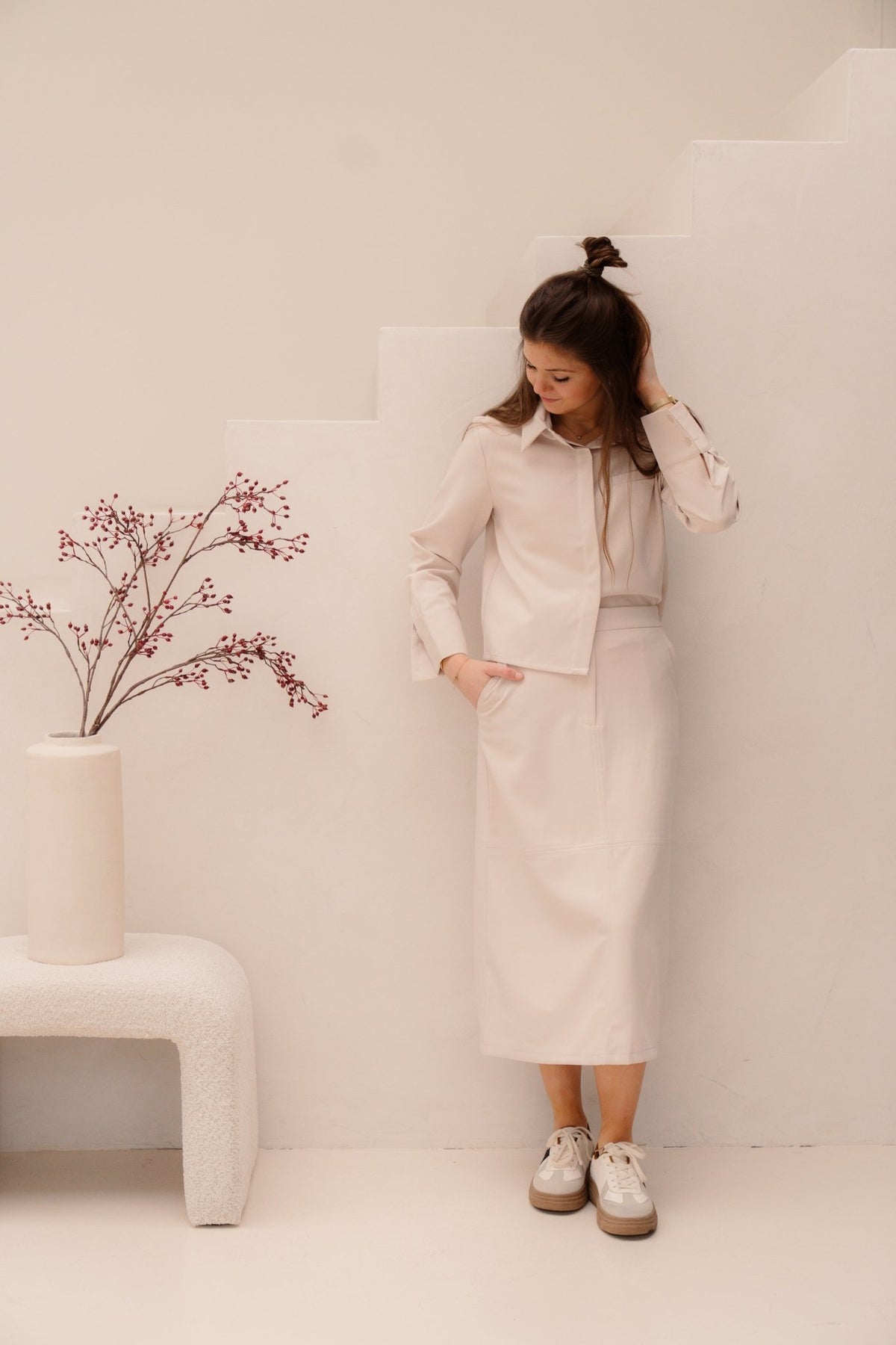 Fien blouse beige - Bij Keesje - Bij Keesje - Blouse