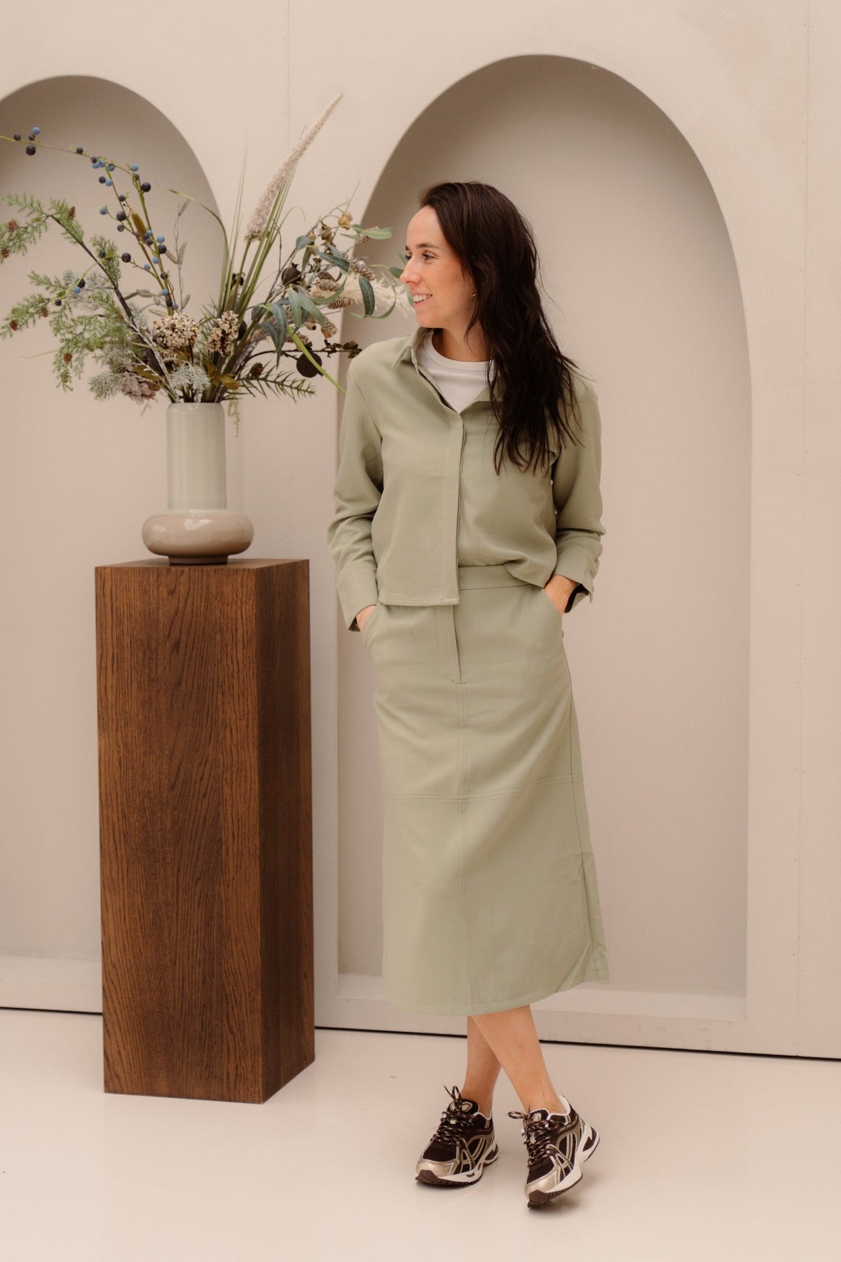 Fien blouse groen - Bij Keesje - Bij Keesje - Blouse