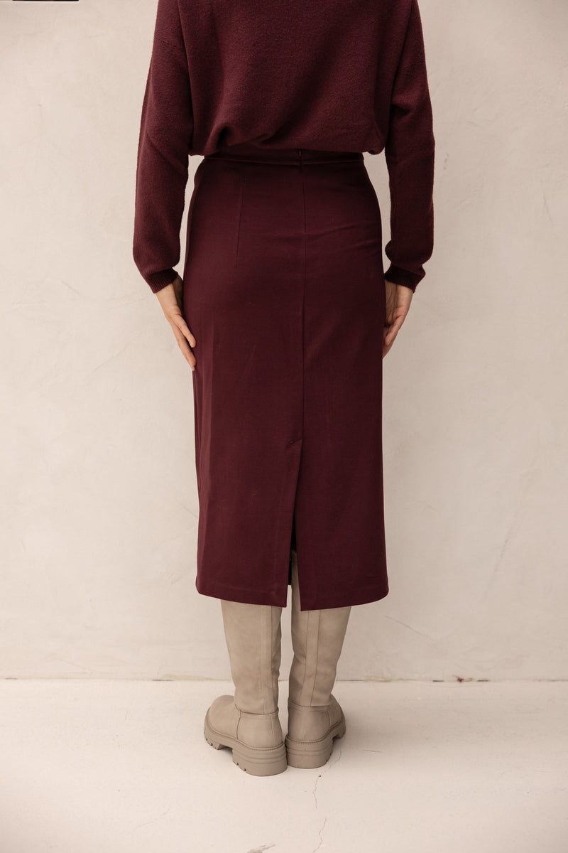 Fien bordeaux skirt - Bij Keesje - Amelie & Amelie