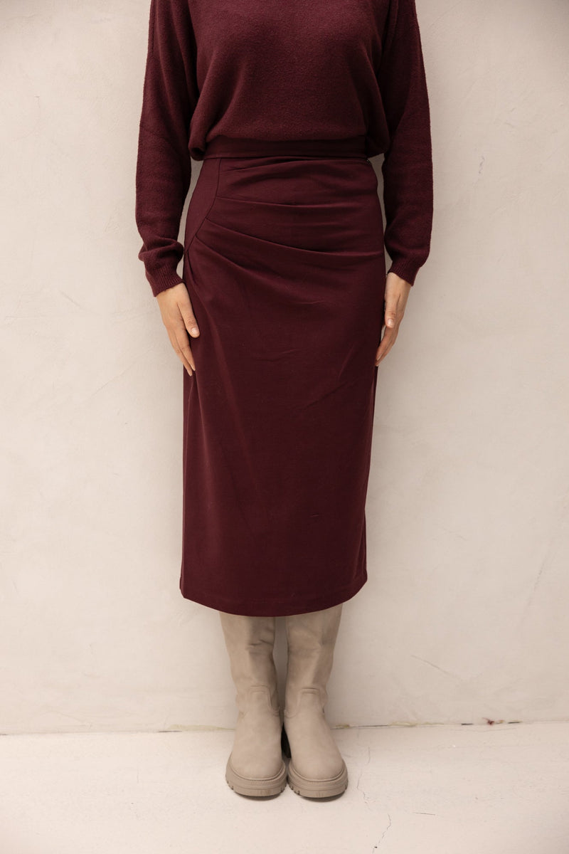 Fien bordeaux skirt - Bij Keesje - Amelie & Amelie