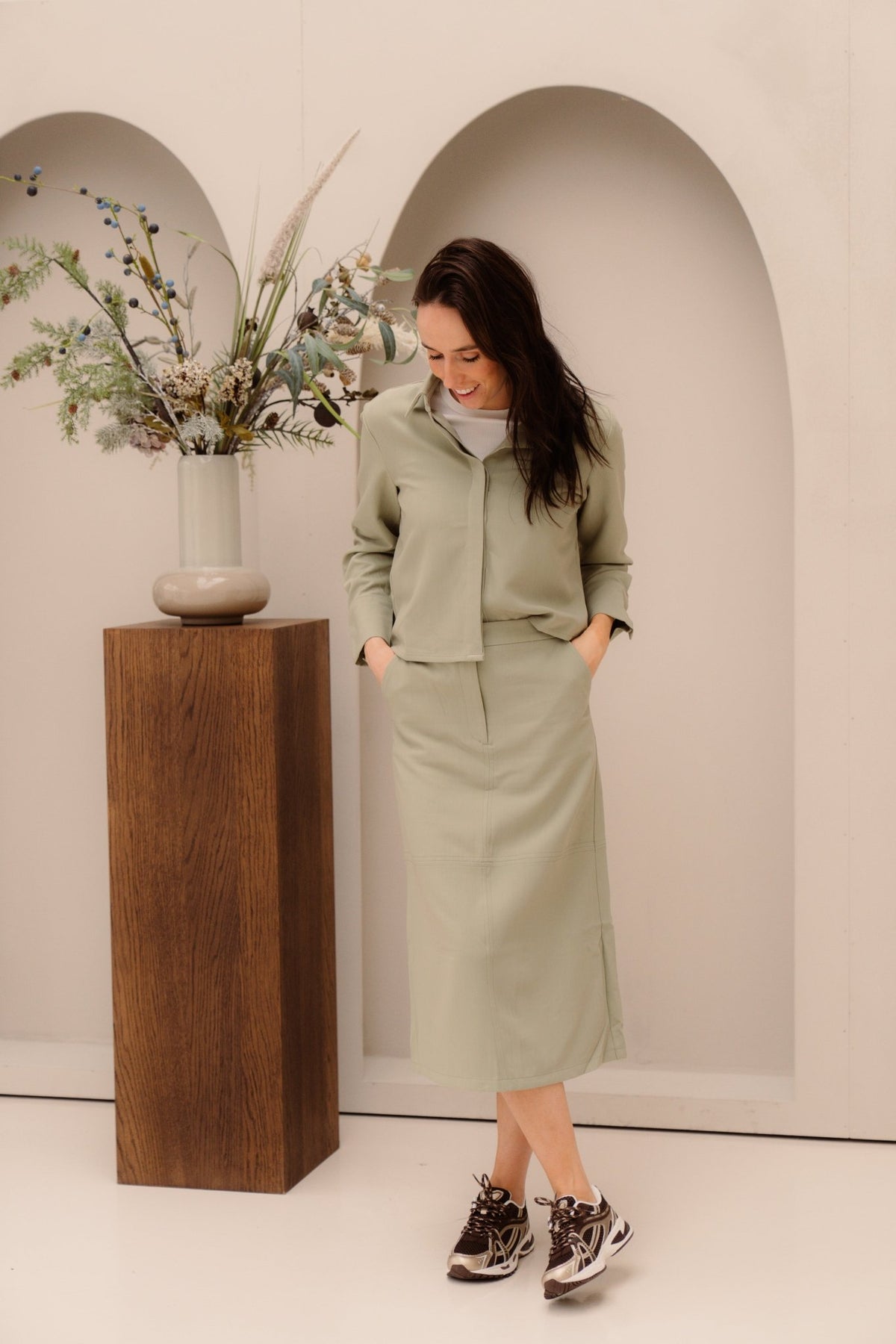 Fien rok groen - Bij Keesje - Bij Keesje - Blouse