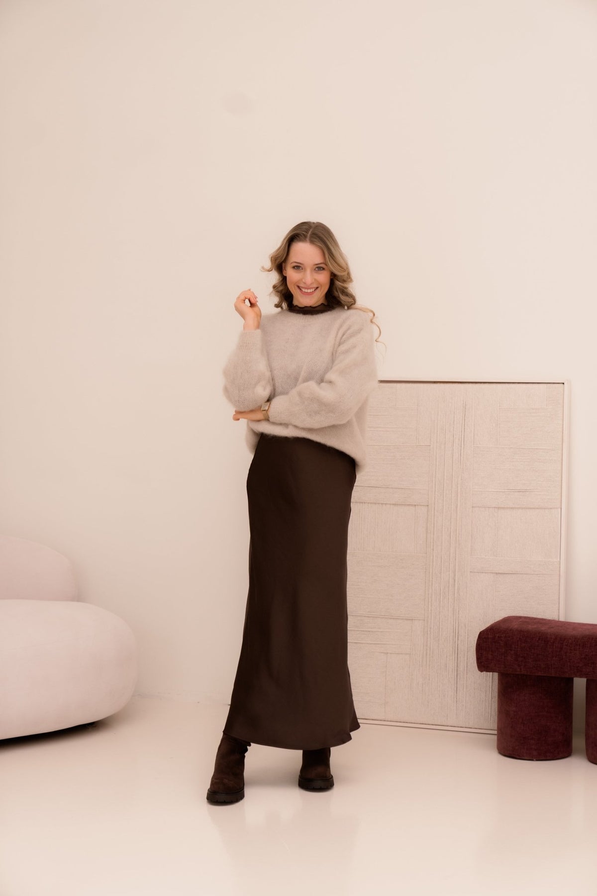 Fiep trui beige - Bij Keesje - Bij Keesje