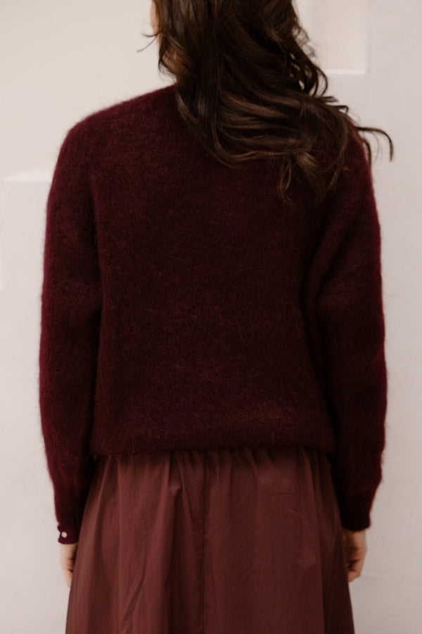 Fiep trui bordeaux - Bij Keesje - Bij Keesje