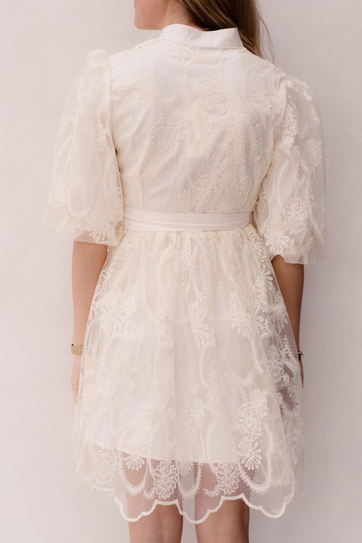 Finette Jurk Beige - Bij Keesje - Bij Keesje - Jurk