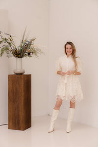 Finette Jurk Beige - Bij Keesje - Bij Keesje - Jurk