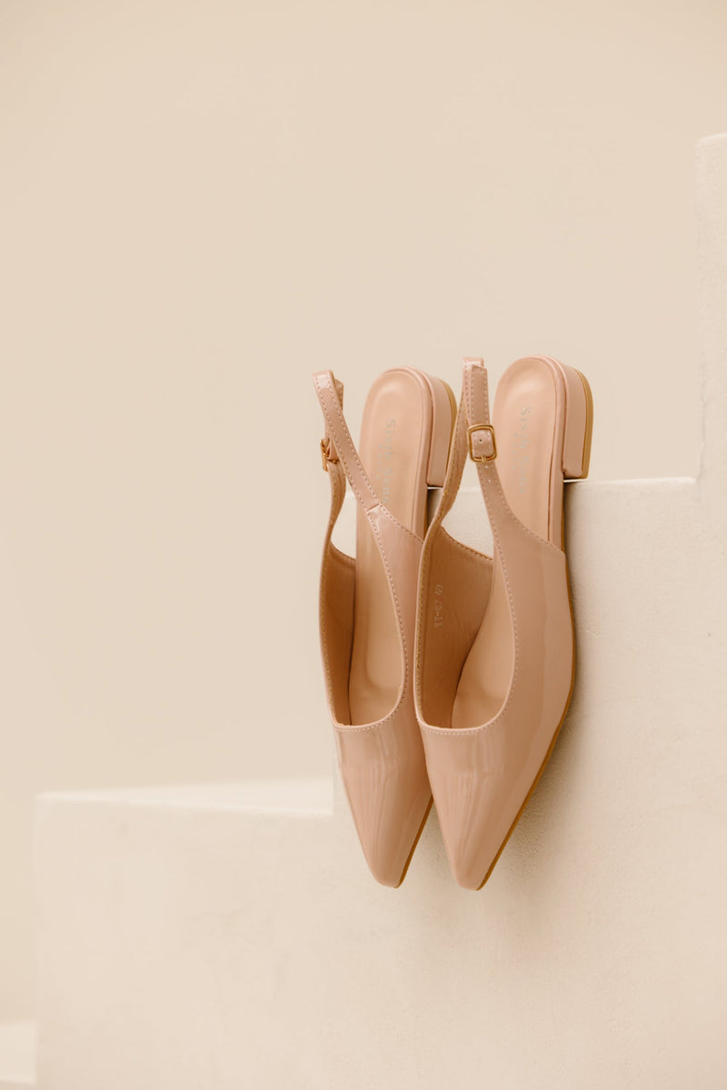 Flat slingback nude - Bij Keesje - Bij Keesje