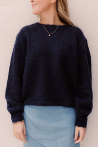 Fleur Trui Navy - Bij Keesje - Bij Keesje - trui