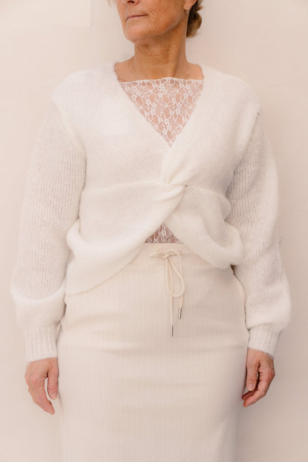 Fleur Trui White - Bij Keesje - Bij Keesje - trui