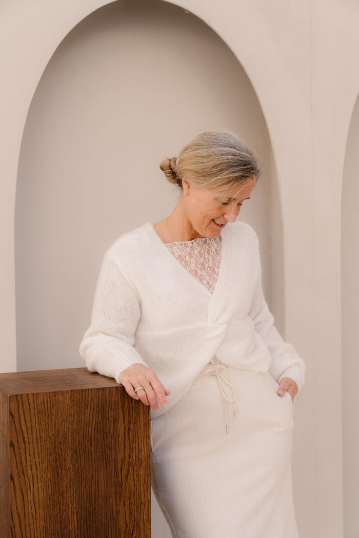 Fleur Trui White - Bij Keesje - Bij Keesje - trui