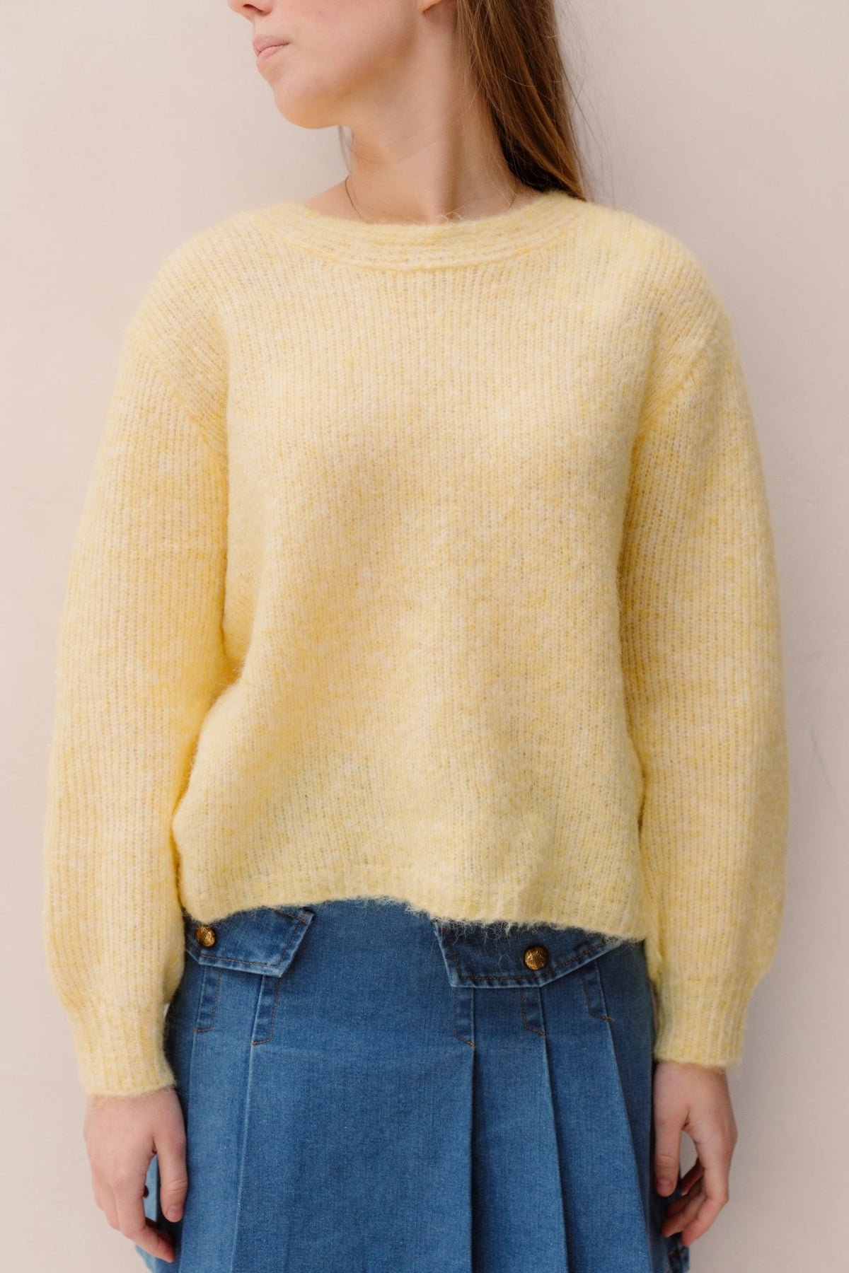 Fleur Trui Yellow - Bij Keesje - Bij Keesje - trui