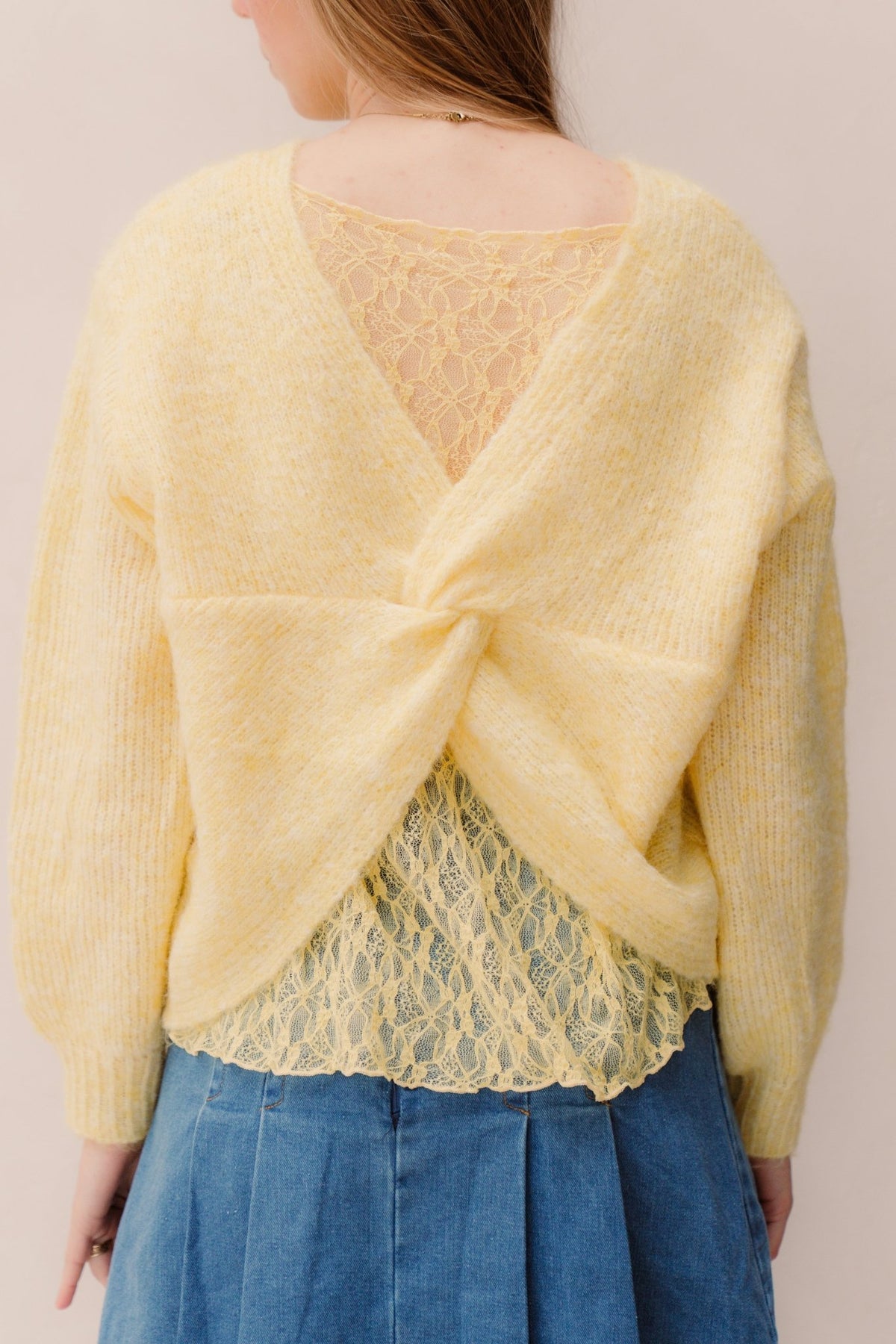 Fleur Trui Yellow - Bij Keesje - Bij Keesje - trui