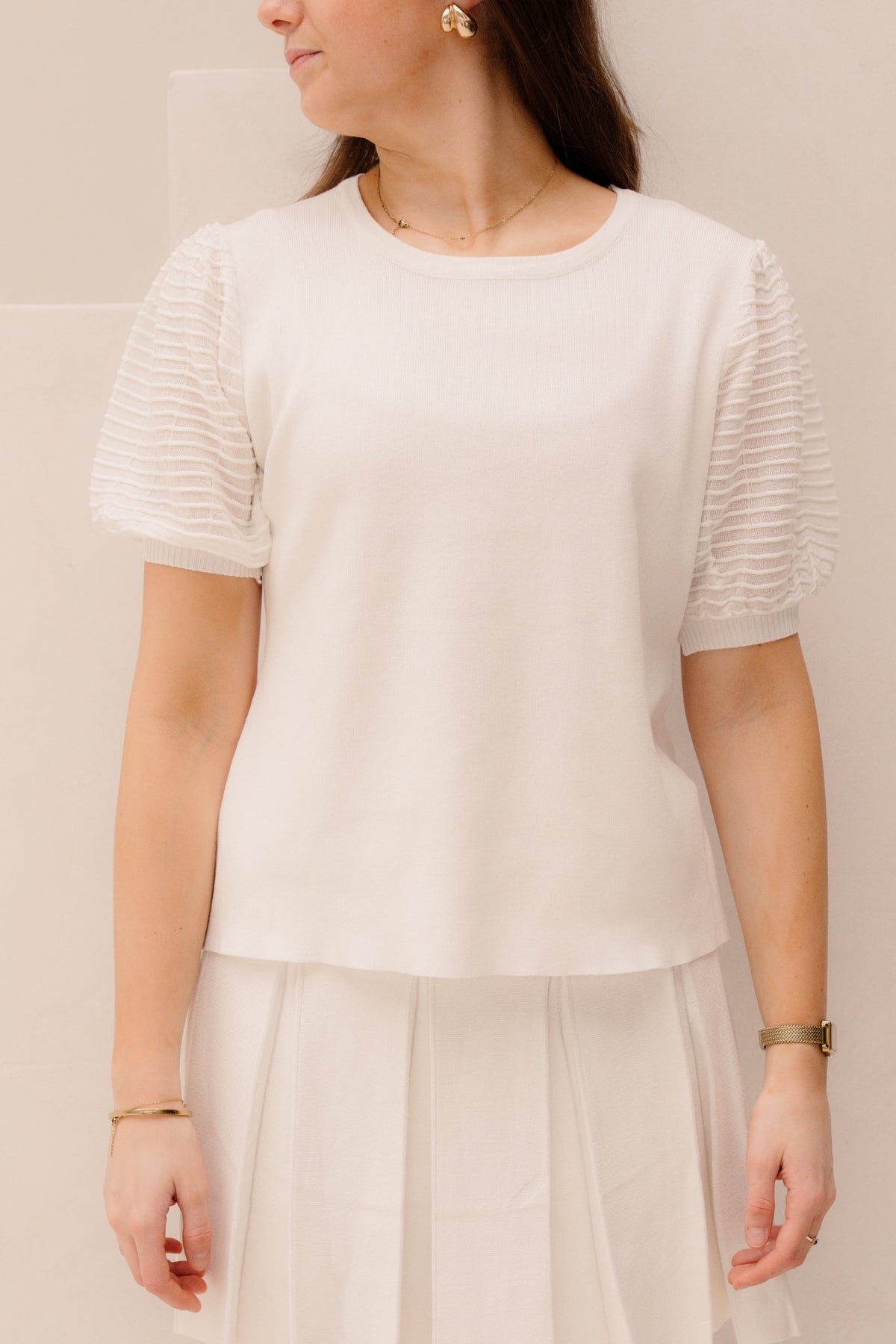 Fleurine Top White - Bij Keesje - Bij Keesje - Top