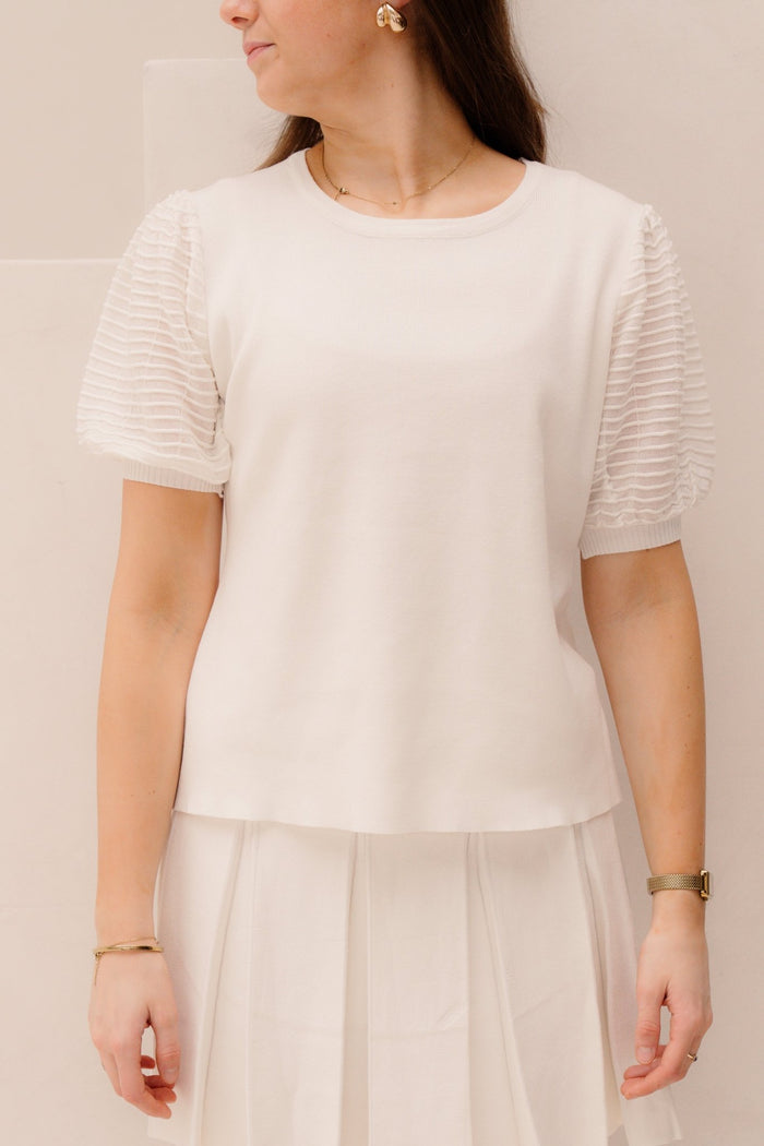 Fleurine Top White - Bij Keesje - Bij Keesje - Top