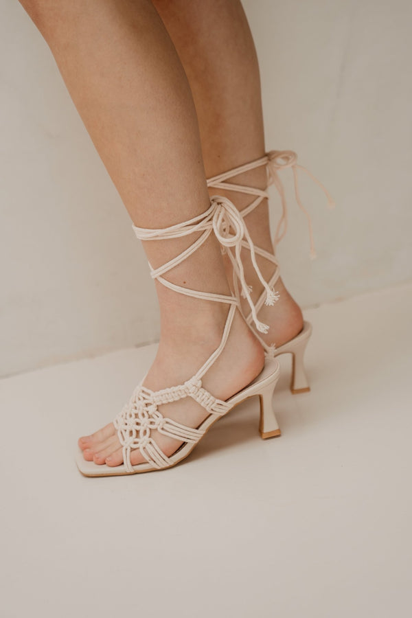 Florence heel beige - Bij Keesje - Bij Keesje - Schoenen