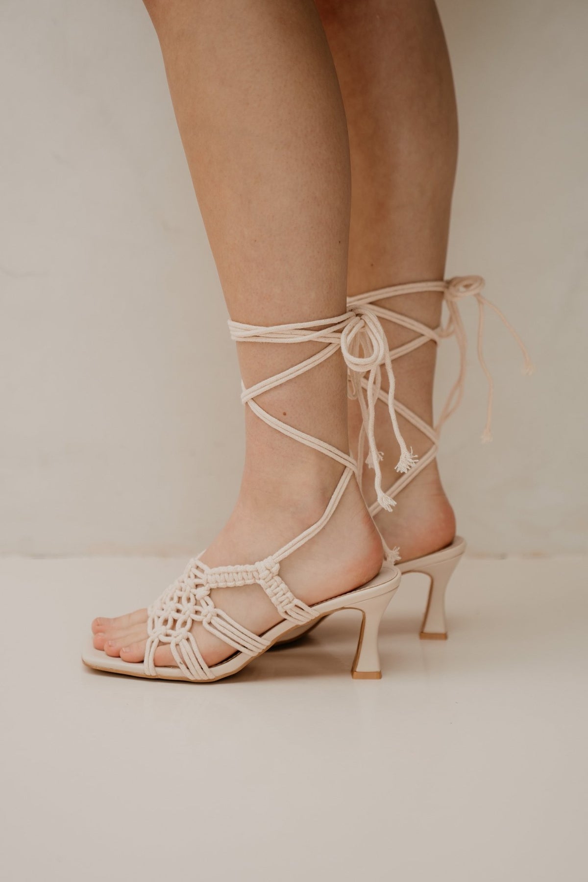 Florence heel beige - Bij Keesje - Bij Keesje - Schoenen