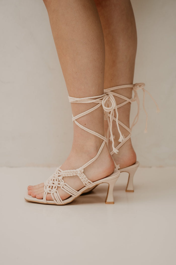 Florence heel beige - Bij Keesje - Bij Keesje - Schoenen