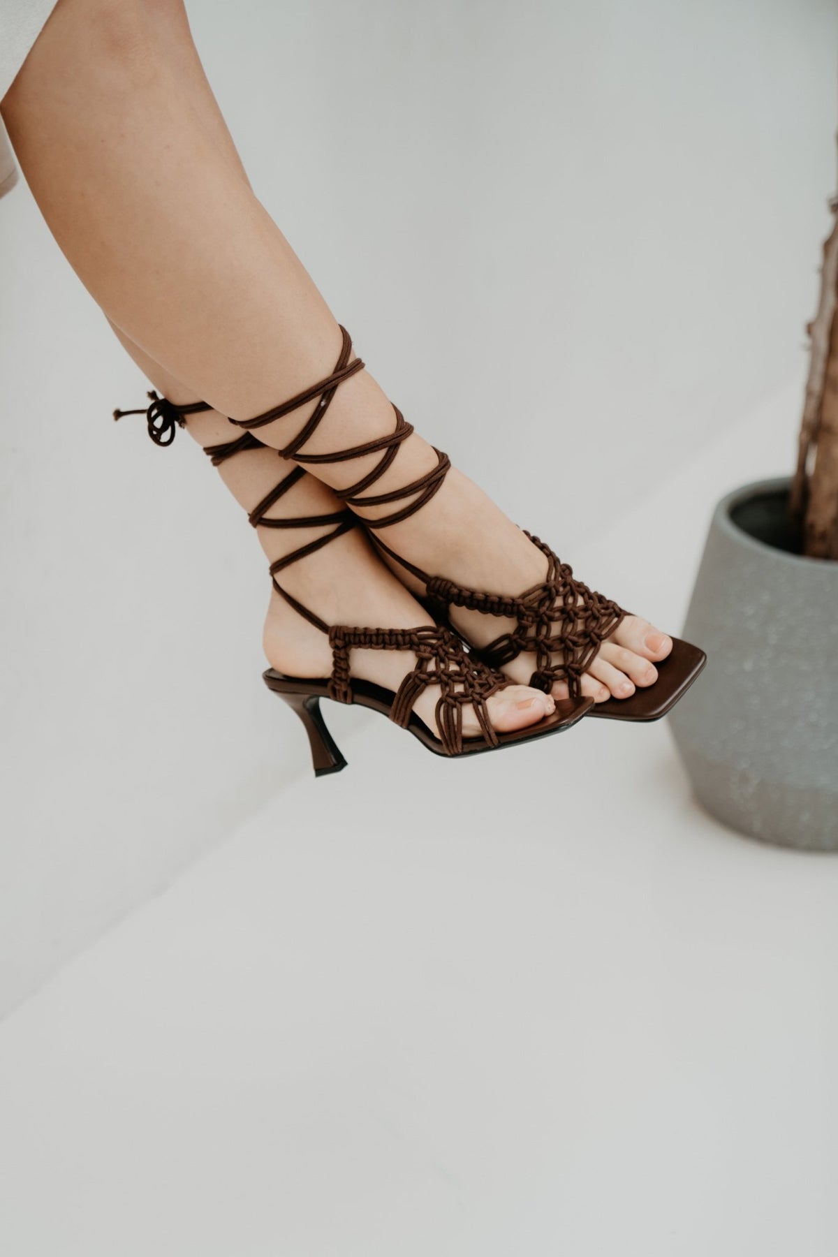 Florence heel Dark Brown - Bij Keesje - Bij Keesje - Schoenen