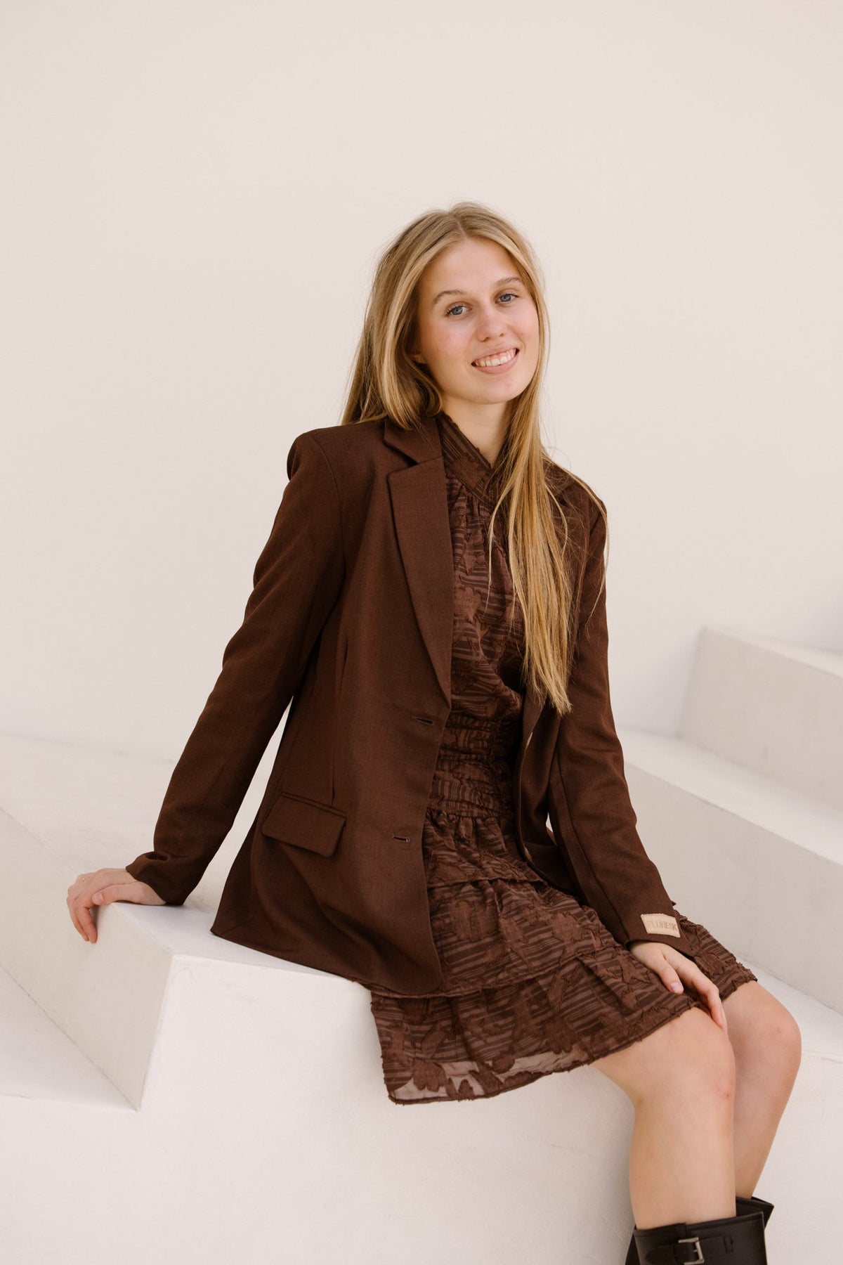 Florijn Blazer Mocha Brown - Bij Keesje - FLURESK