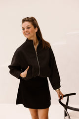 Florine wool bomber jacket antracit